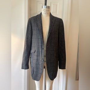 Vintage wild plaid blazer